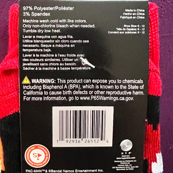 3 for $13 Pac Man socks! - Picture 3 of 3